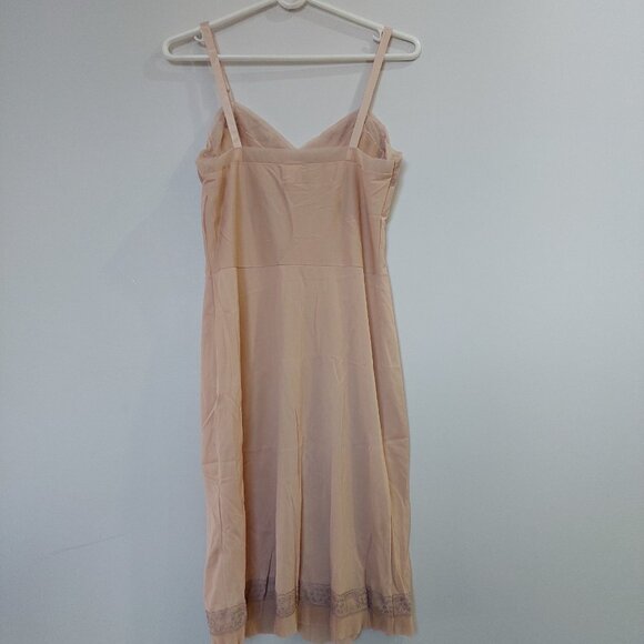 Vintage D’Orsay Nightgown Slip Dress Lingerie Pink Lace , Size 34 - Picture 2 of 7